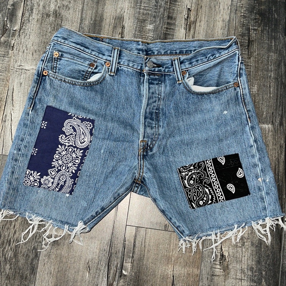 Mens one of a kind Urban Renewal Levi’s shorts from Urban Outfitters